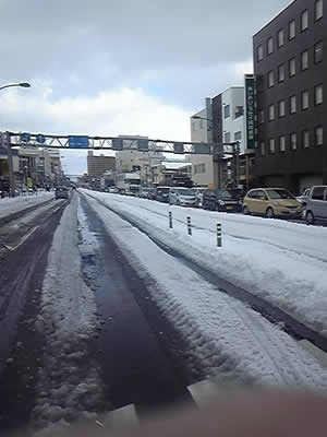 福島市内の渋滞