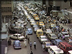 Lagosの大通り