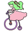 image:自転車に乗る少女