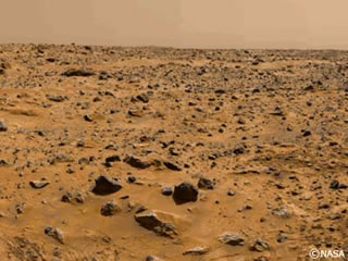 火星の地表面